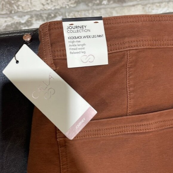 CALIA Women's High Rise Kickback Wide Leg Pant - Picture 8 of 8